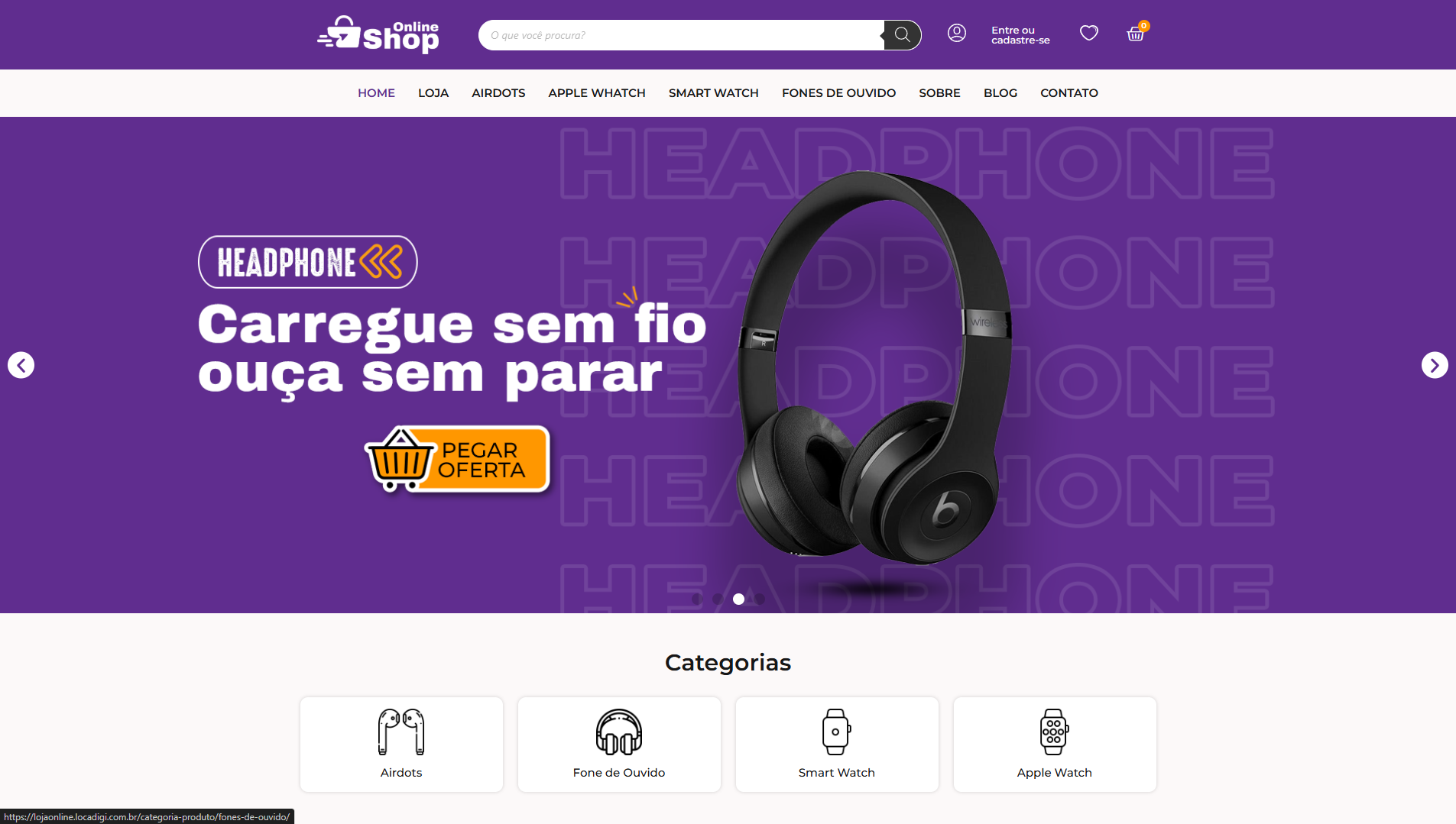 Loja Virtual De Eletrônicos Ecommerce Vendas Online